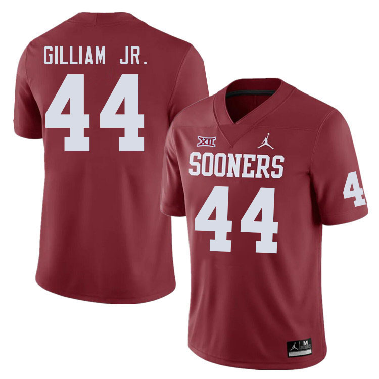 Men #44 Kelvin Gilliam Jr. Oklahoma Sooners College Football Jerseys Stitched-Crimson